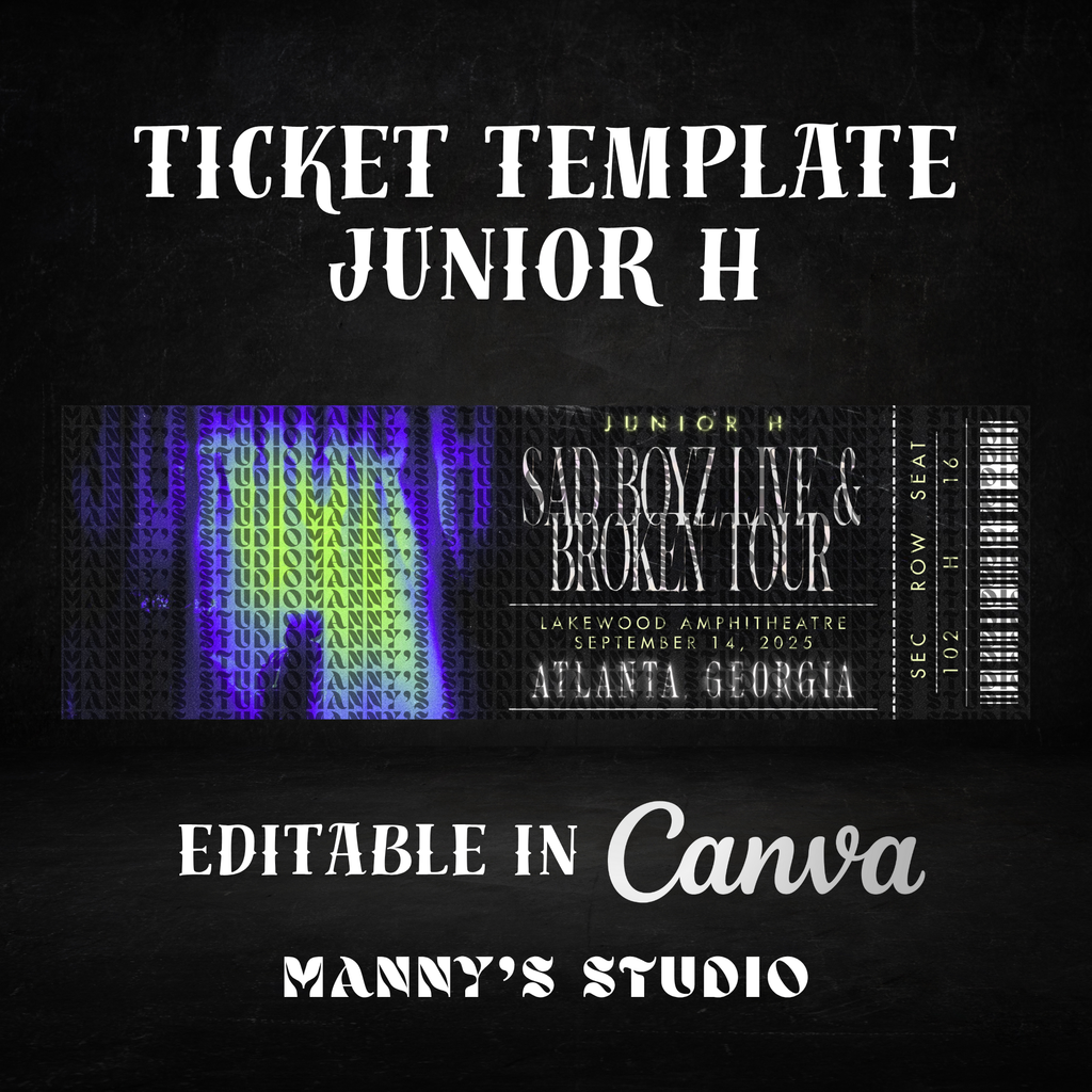 Customizable Ticket Template