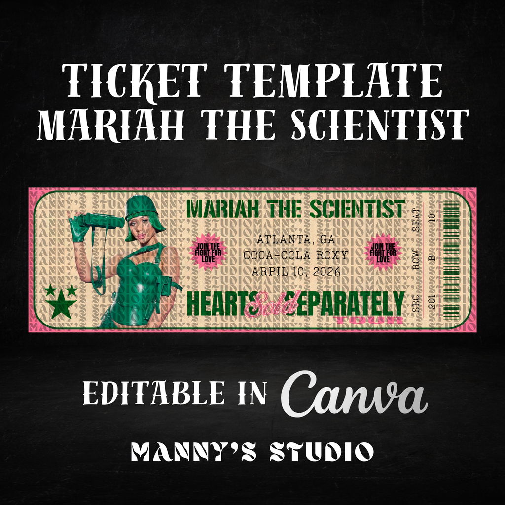 Customizable Ticket Template