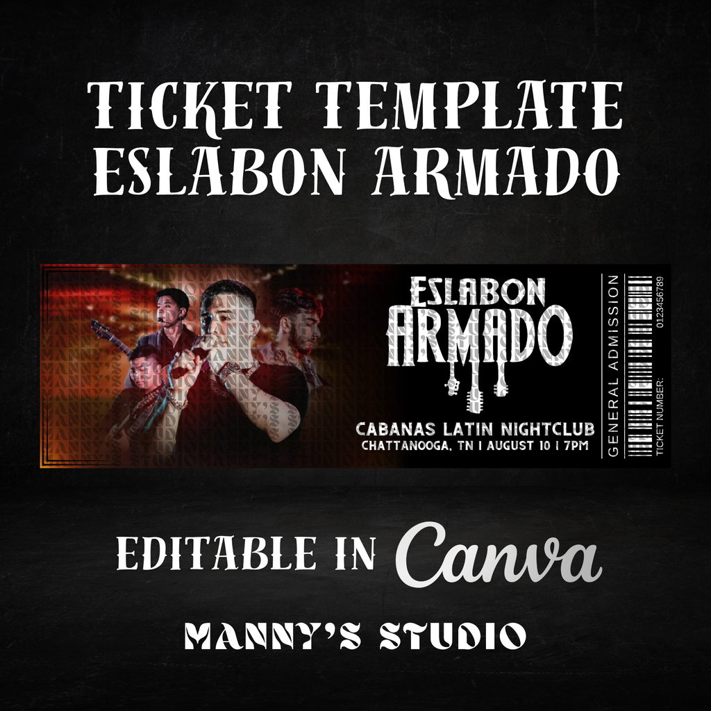 Customizable Ticket Template