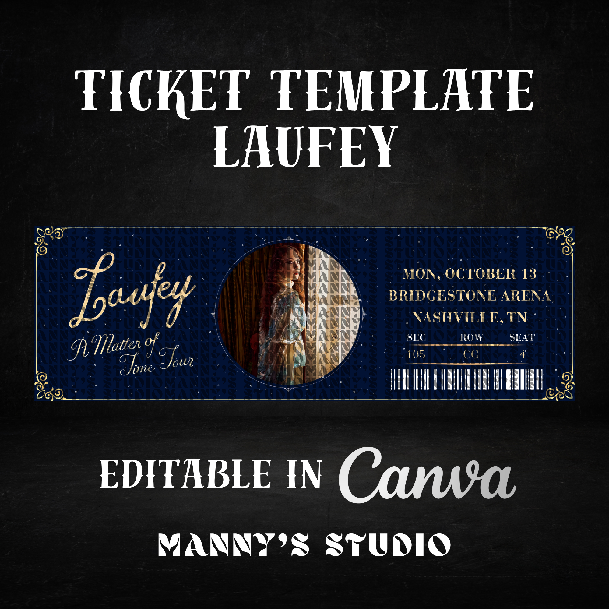 Customizable Ticket Template