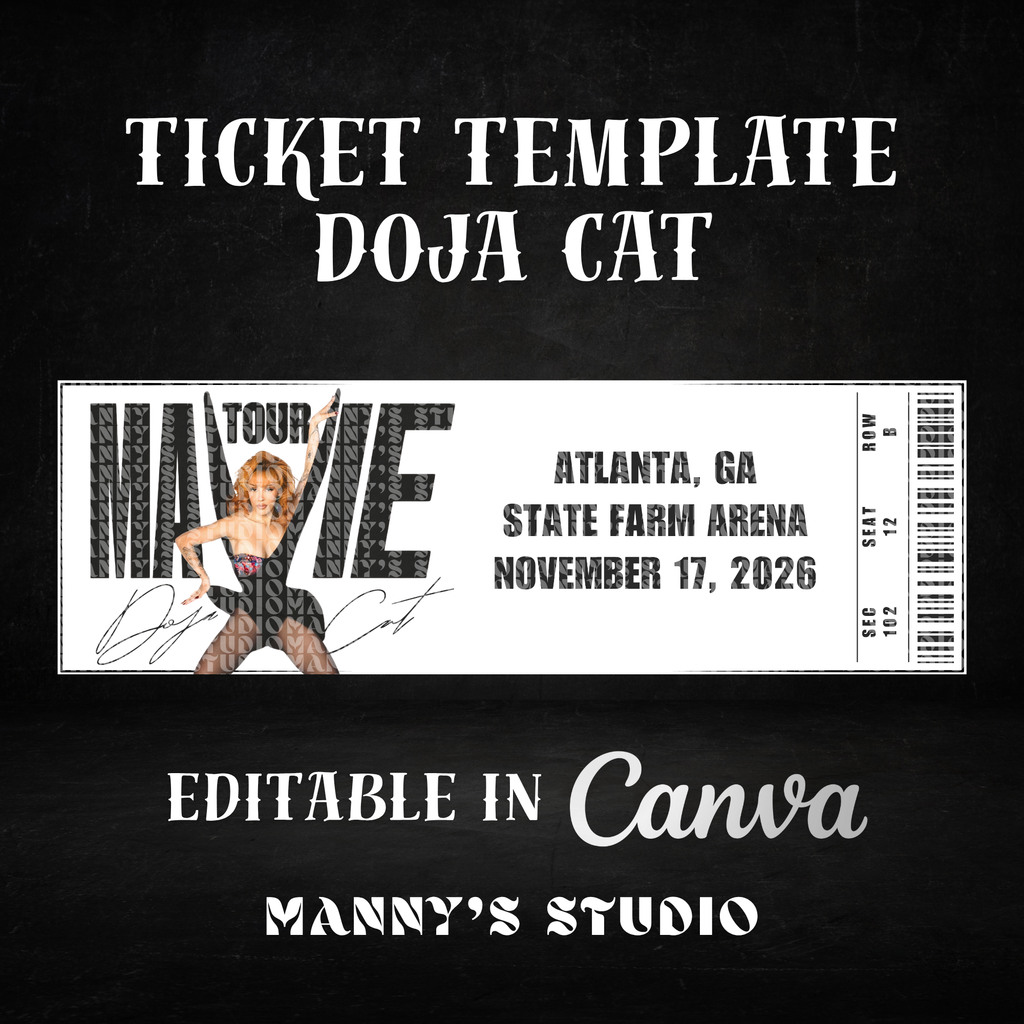 Customizable Ticket Template