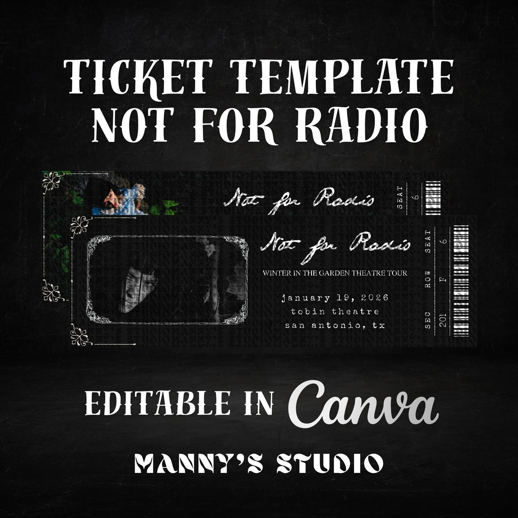 Customizable Ticket Template