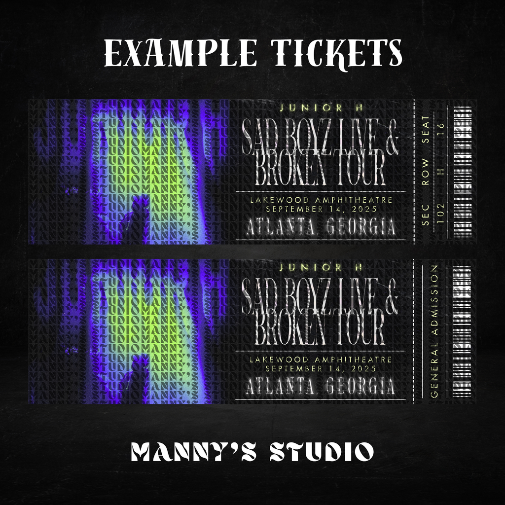 Customizable Ticket Template