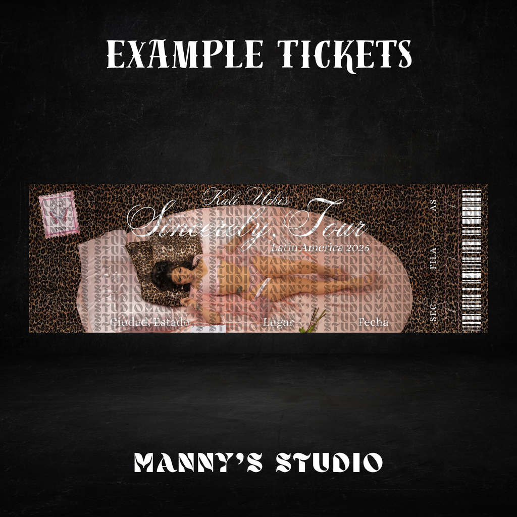 Customizable Ticket Template