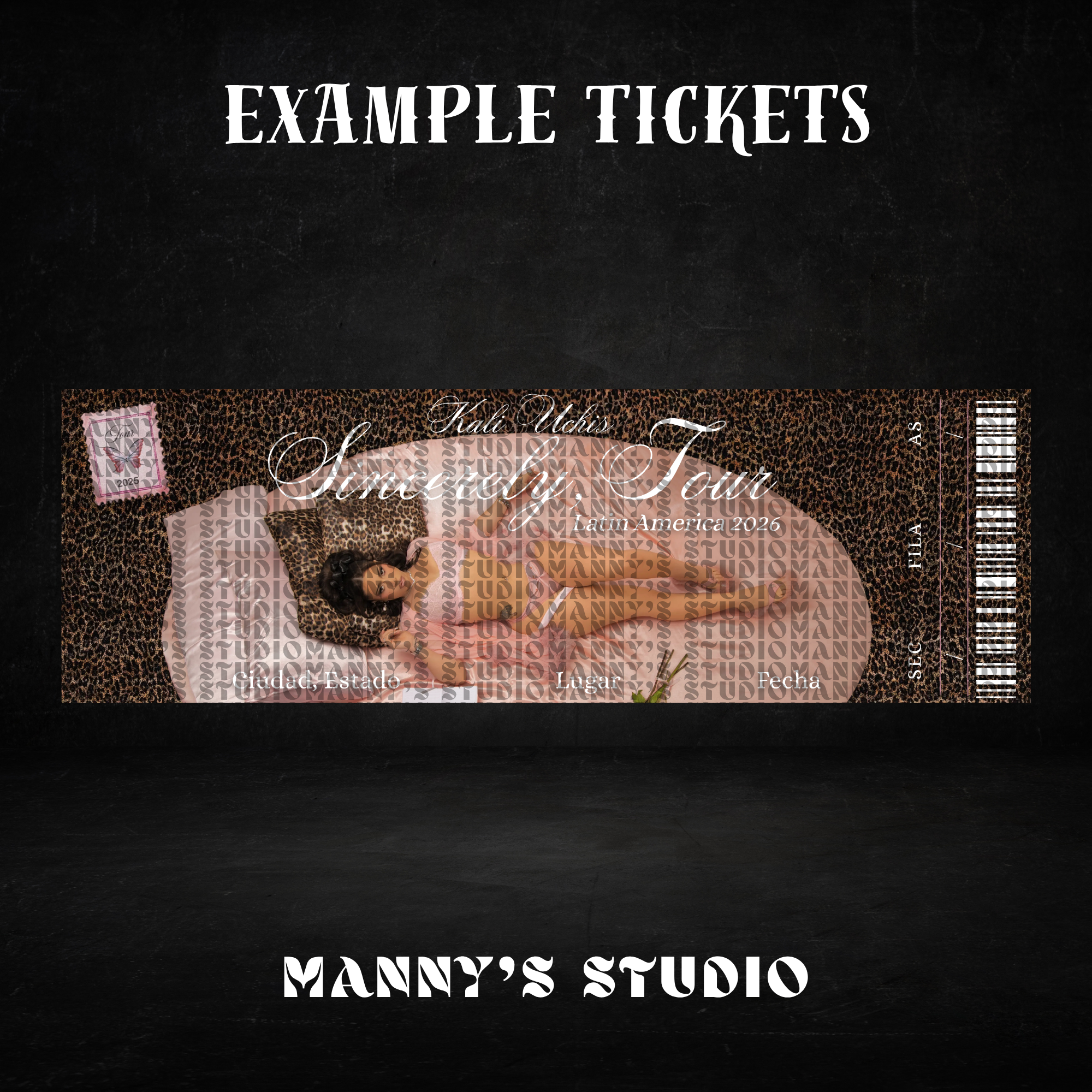 Customizable Ticket Template