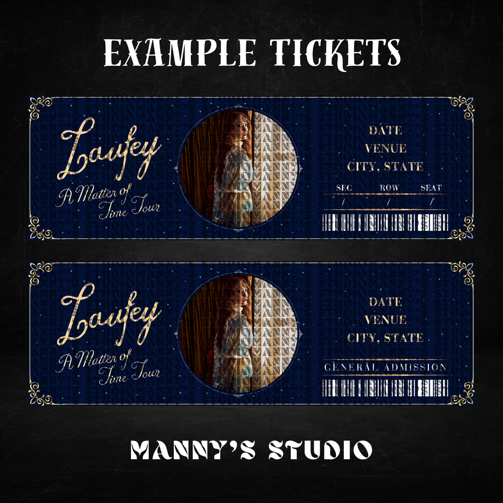 Customizable Ticket Template