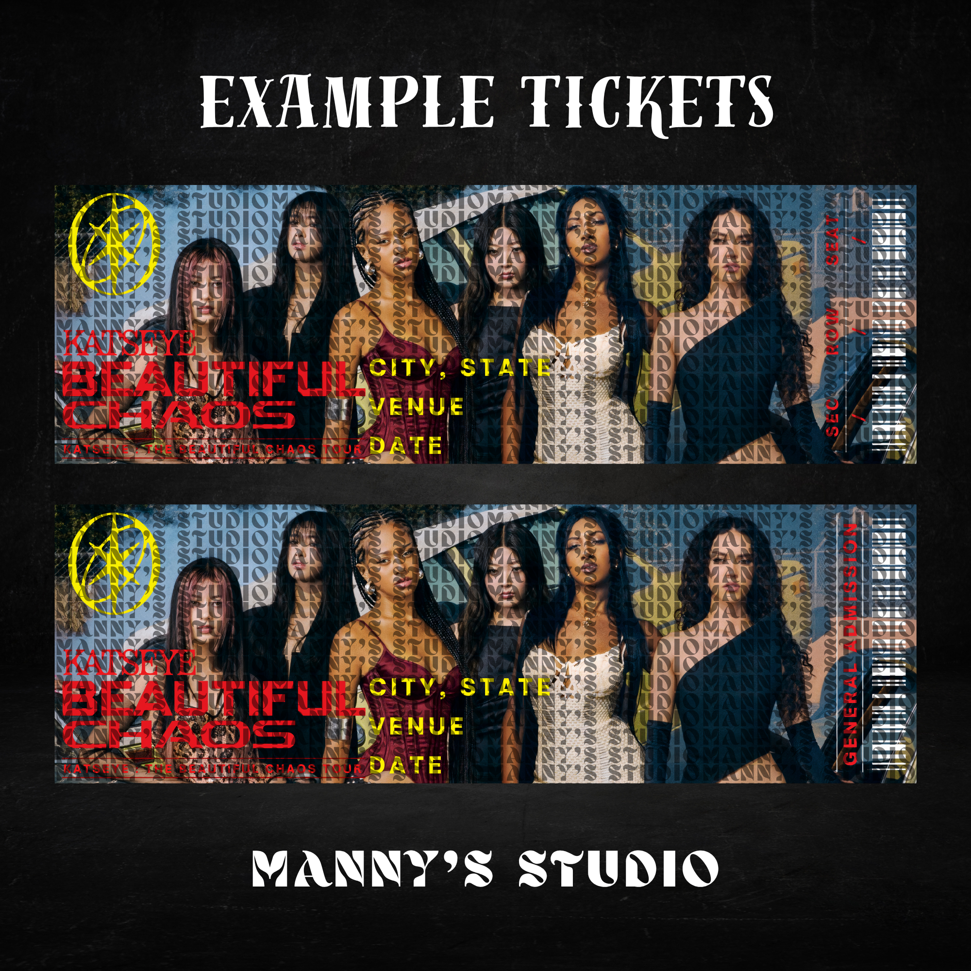 Customizable Ticket Template