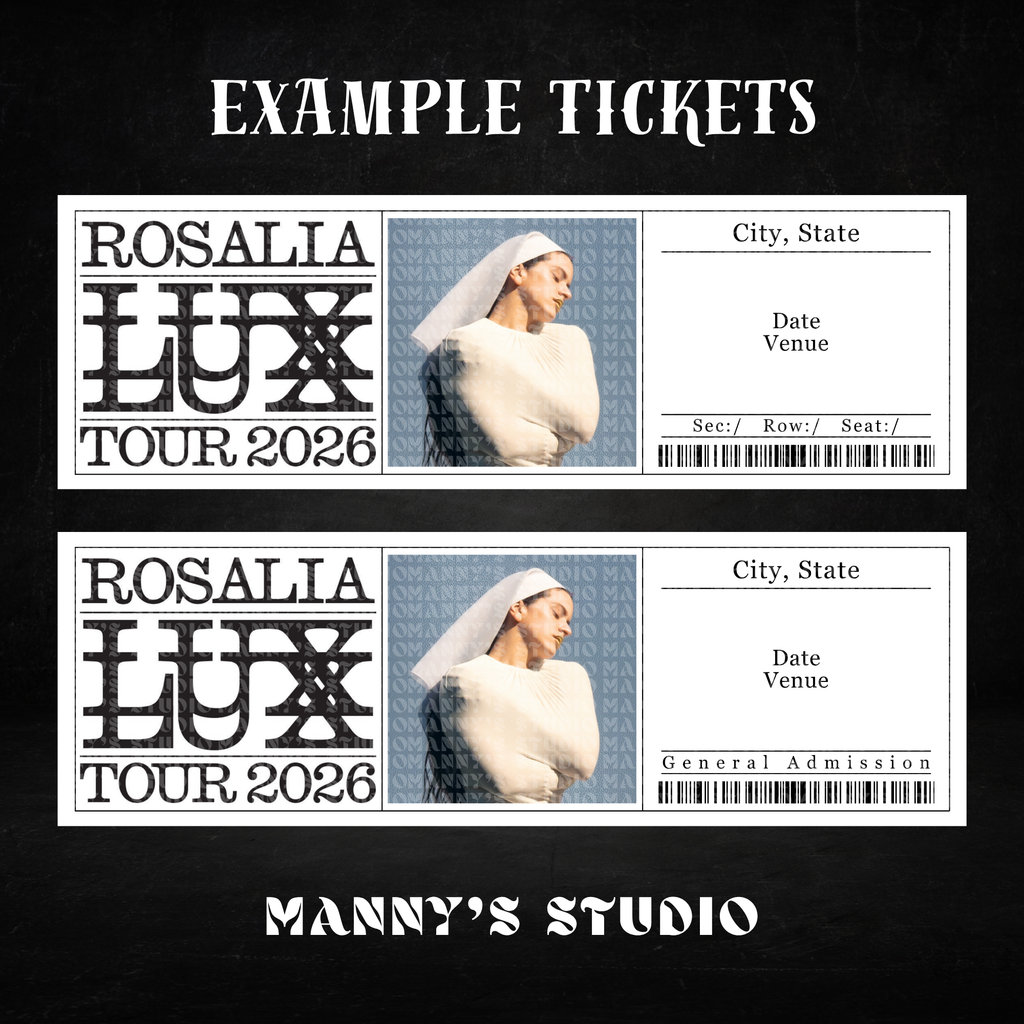 Rosalia Customizable Ticket Template