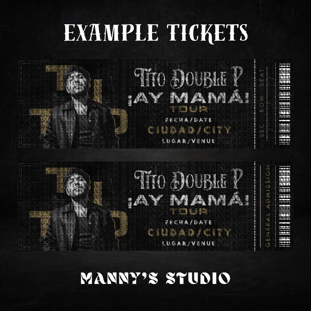 Customizable Ticket Template