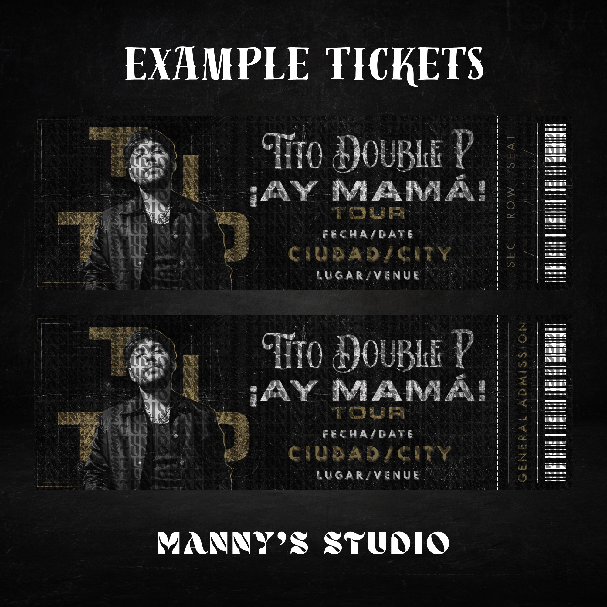 Customizable Ticket Template