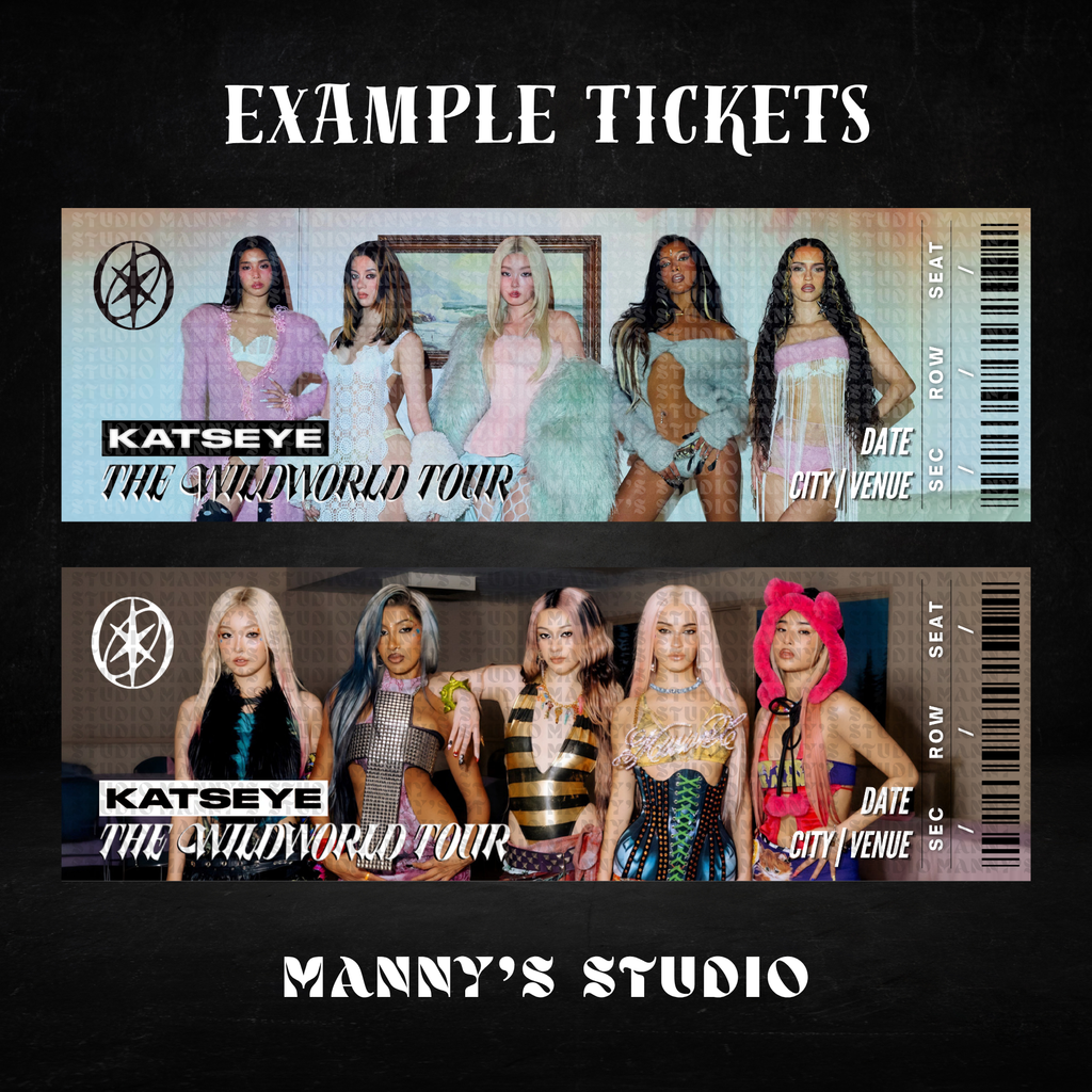 Katseye Customizable Ticket Template