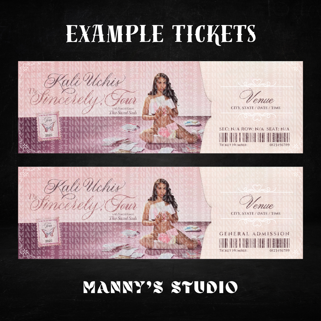 Customizable TIcket Template