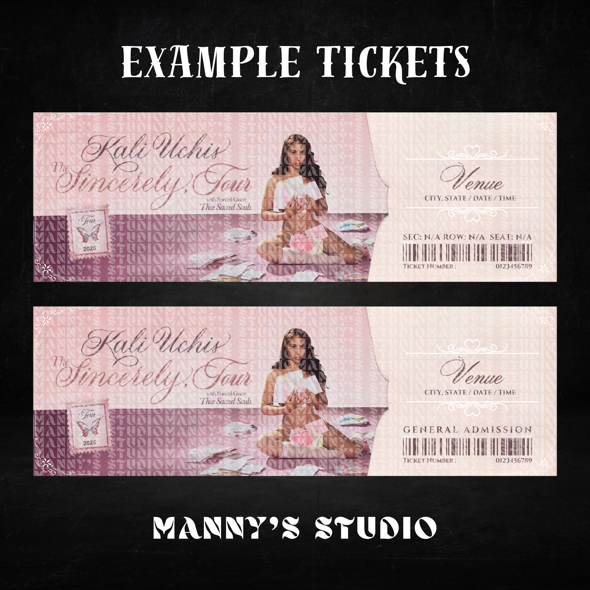 Customizable TIcket Template