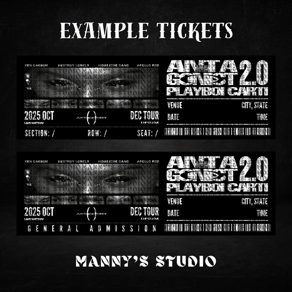 Customizable Ticket Template