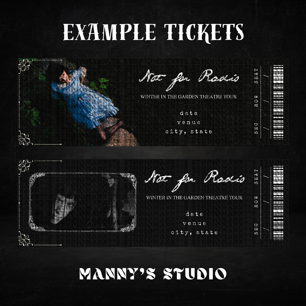 Customizable Ticket Template