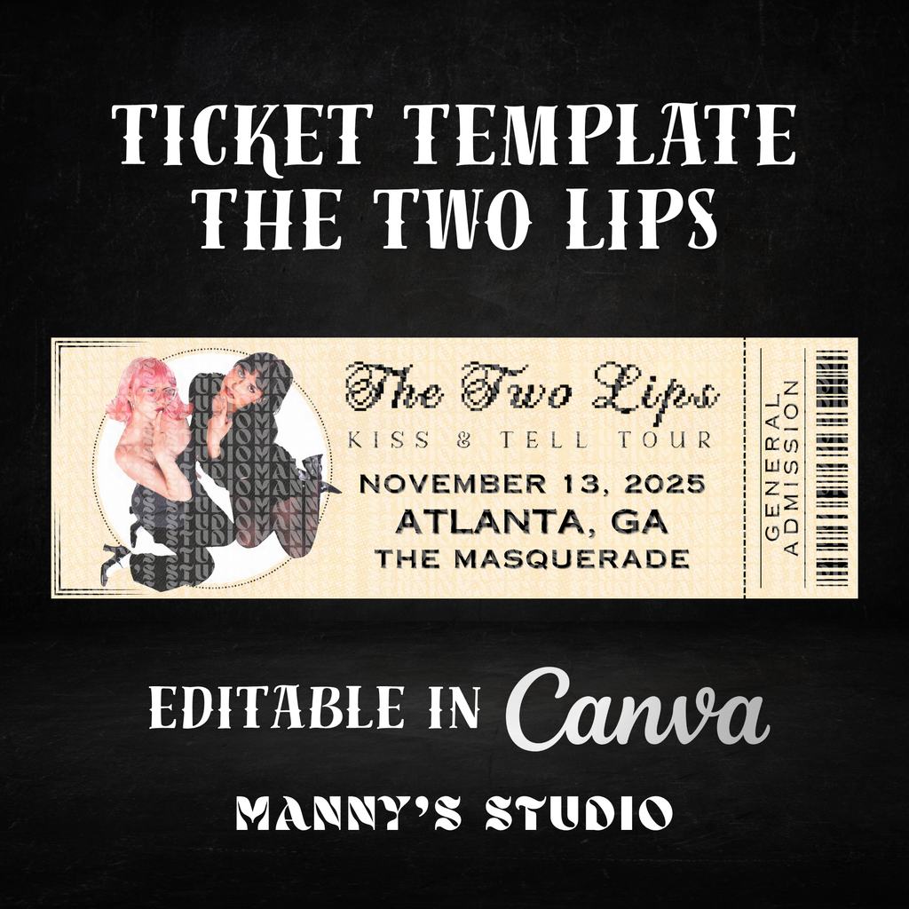 Customizable Ticket Template